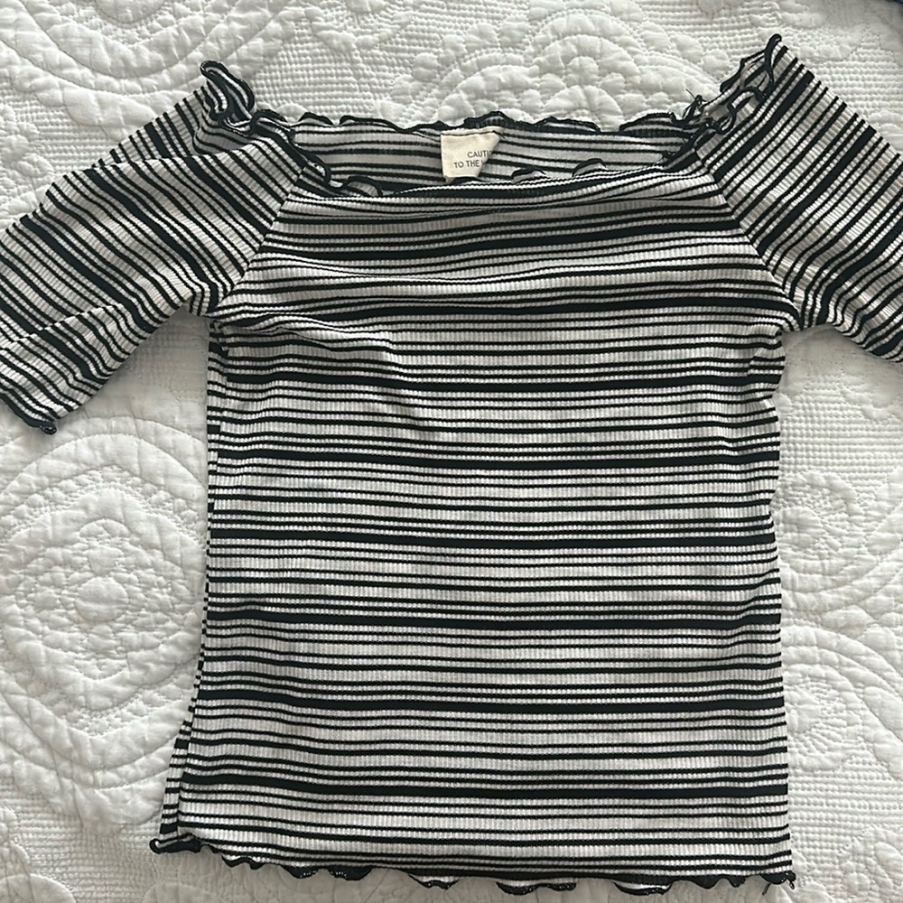 Striped crop top